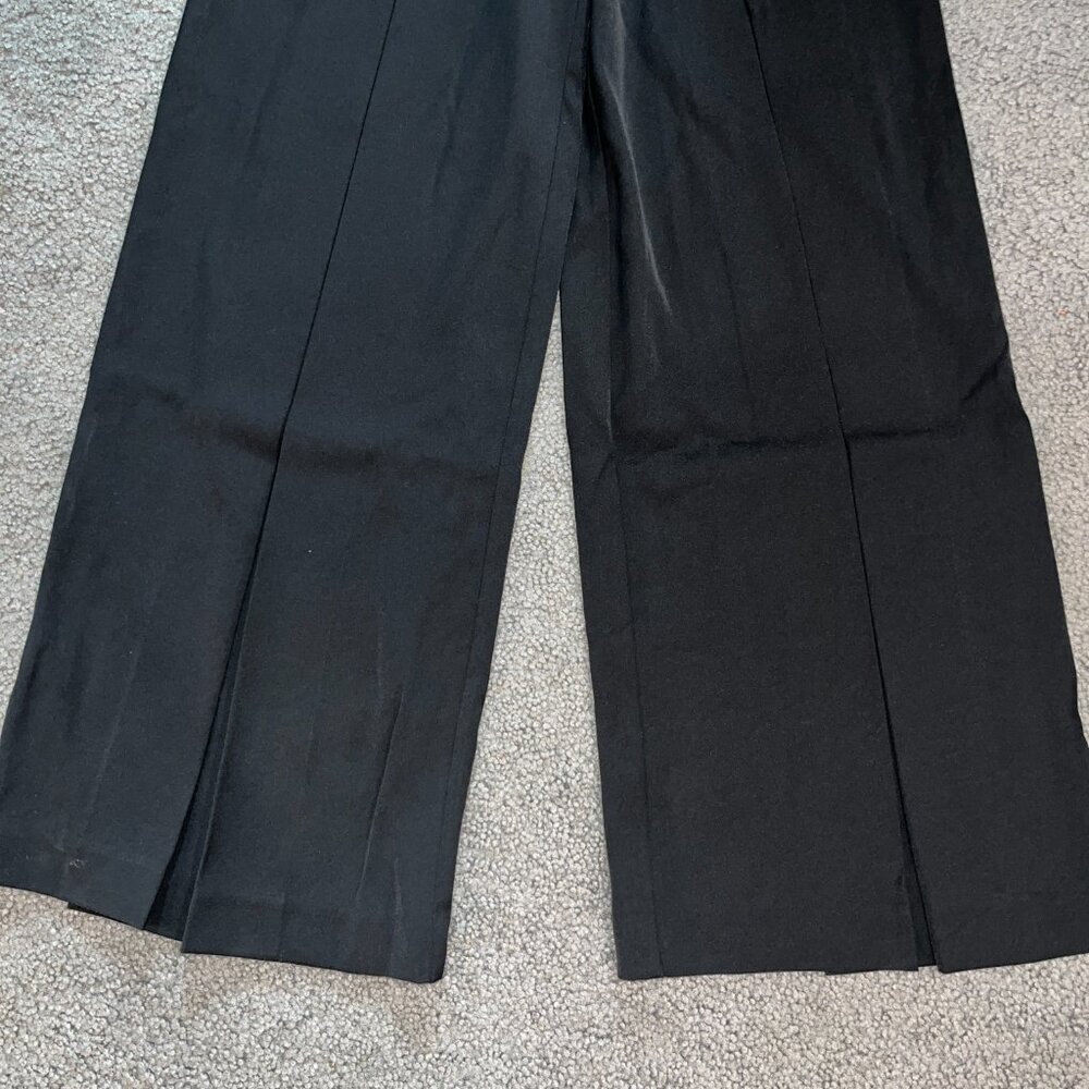 COMMENSE NEW WITH TAGS BLACK PLEATED HIGH WAIST WIDE LEG PANTS SLACKS TROUSERS - Picture 5 of 15